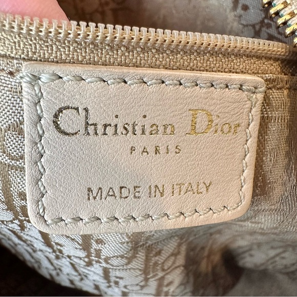 SOLD Christian Dior Canvas Leopard Print Buckle Hobo Bag - Picture 13 of 16